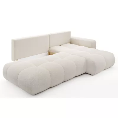 Rozkládací sedačka s úložným prostorem TRURO 1 - světlá béžová 1, pravý roh