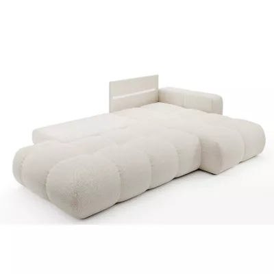 Rozkládací sedačka s úložným prostorem TRURO 1 - světlá béžová 1, pravý roh