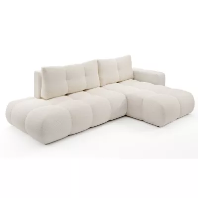 Rozkládací sedačka s úložným prostorem TRURO 1 - světlá béžová 1, pravý roh