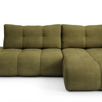 Rozkládací sedačka s úložným prostorem TRURO 1 - olivová, pravý roh