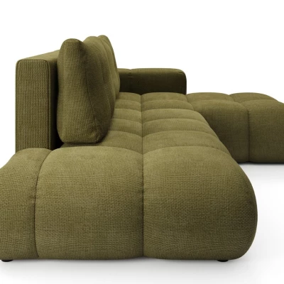 Rozkládací sedačka s úložným prostorem TRURO 1 - olivová, pravý roh