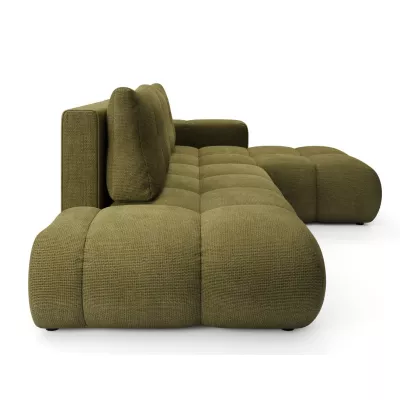 Rozkládací sedačka s úložným prostorem TRURO 1 - olivová, pravý roh