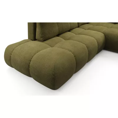 Rozkládací sedačka s úložným prostorem TRURO 1 - olivová, pravý roh