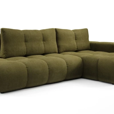 Rozkládací sedačka s úložným prostorem TRURO 1 - olivová, pravý roh