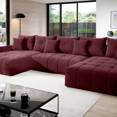 Rozkládací sedačka do U KASIA - vínová