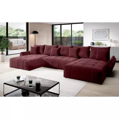 Rozkládací sedačka do U KASIA - vínová