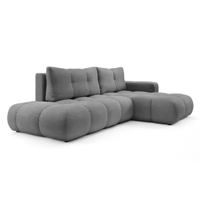 Rozkládací sedačka s úložným prostorem TRURO 1 - šedá 1, pravý roh