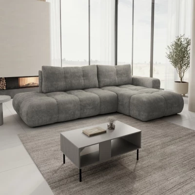 Rozkládací sedačka s úložným prostorem TRURO 1 - šedá 1, pravý roh