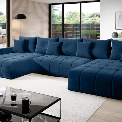 Rozkládací sedačka do U KASIA - modrá