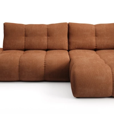 Rozkládací sedačka s úložným prostorem TRURO 1 - cihlová, pravý roh