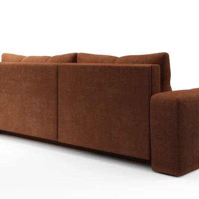 Rozkládací sedačka s úložným prostorem TRURO 1 - cihlová, pravý roh