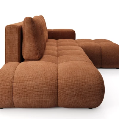 Rozkládací sedačka s úložným prostorem TRURO 1 - cihlová, pravý roh