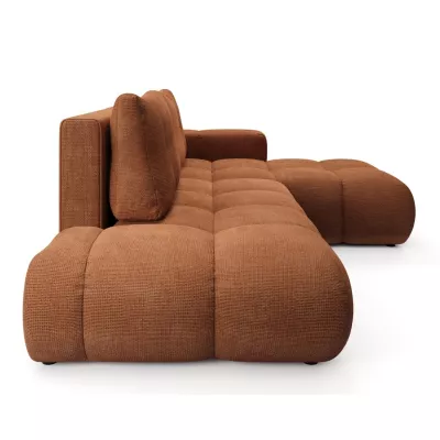 Rozkládací sedačka s úložným prostorem TRURO 1 - cihlová, pravý roh