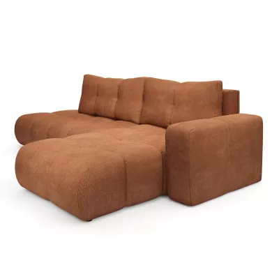 Rozkládací sedačka s úložným prostorem TRURO 1 - cihlová, pravý roh