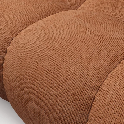 Rozkládací sedačka s úložným prostorem TRURO 1 - cihlová, pravý roh