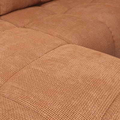 Rozkládací sedačka s úložným prostorem TRURO 1 - cihlová, pravý roh