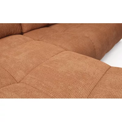 Rozkládací sedačka s úložným prostorem TRURO 1 - cihlová, pravý roh