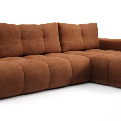 Rozkládací sedačka s úložným prostorem TRURO 1 - cihlová, pravý roh