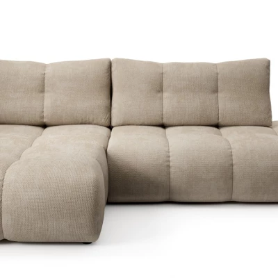 Rozkládací sedačka s úložným prostorem TRURO 1 - béžová, levý roh