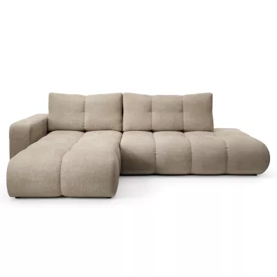 Rozkládací sedačka s úložným prostorem TRURO 1 - béžová, levý roh