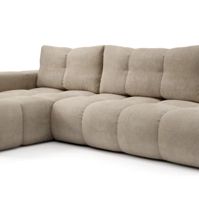 Rozkládací sedačka s úložným prostorem TRURO 1 - béžová, levý roh