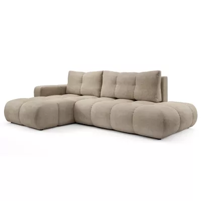 Rozkládací sedačka s úložným prostorem TRURO 1 - béžová, levý roh