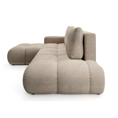 Rozkládací sedačka s úložným prostorem TRURO 1 - béžová, levý roh