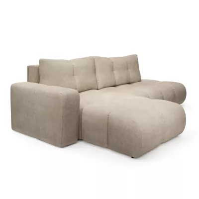 Rozkládací sedačka s úložným prostorem TRURO 1 - béžová, levý roh