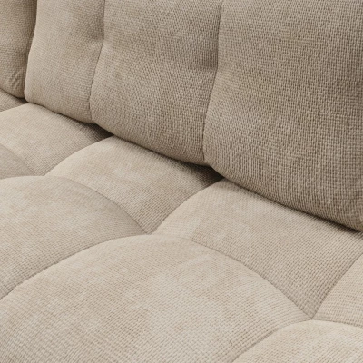 Rozkládací sedačka s úložným prostorem TRURO 1 - béžová, levý roh