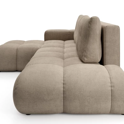 Rozkládací sedačka s úložným prostorem TRURO 1 - světlá šedá, levý roh