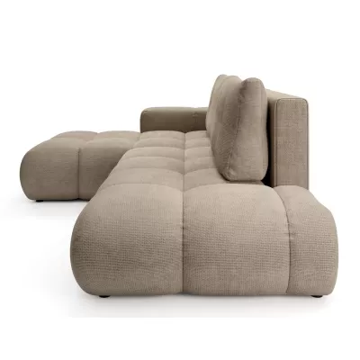 Rozkládací sedačka s úložným prostorem TRURO 1 - světlá šedá, levý roh