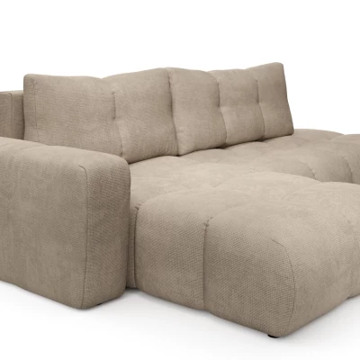 Rozkládací sedačka s úložným prostorem TRURO 1 - světlá šedá, levý roh