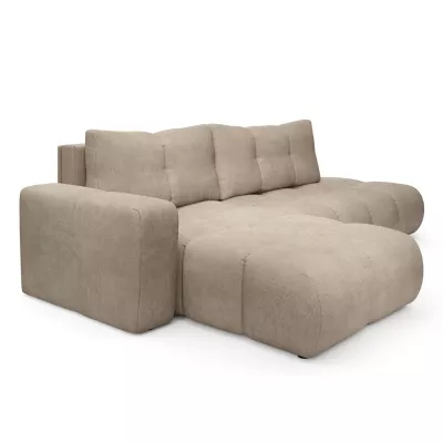 Rozkládací sedačka s úložným prostorem TRURO 1 - světlá šedá, levý roh