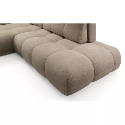 Rozkládací sedačka s úložným prostorem TRURO 1 - světlá šedá, levý roh