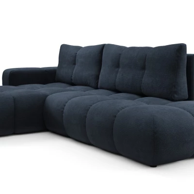 Rozkládací sedačka s úložným prostorem TRURO 1 - modrá, levý roh