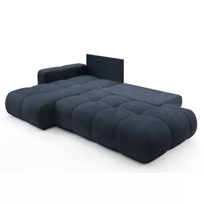 Rozkládací sedačka s úložným prostorem TRURO 1 - modrá, levý roh