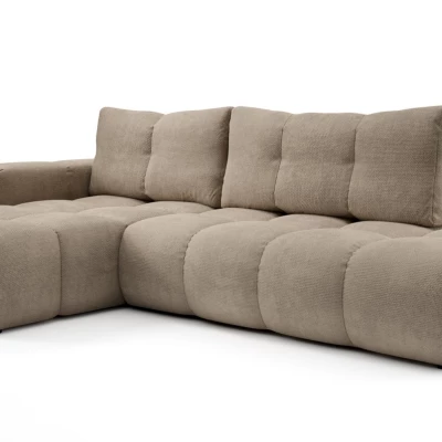 Rozkládací sedačka s úložným prostorem TRURO 1 - světlá šedá, levý roh