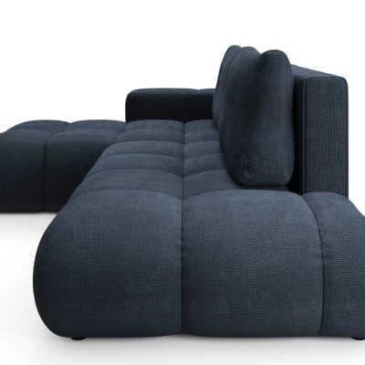 Rozkládací sedačka s úložným prostorem TRURO 1 - modrá, levý roh