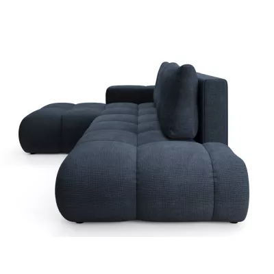 Rozkládací sedačka s úložným prostorem TRURO 1 - modrá, levý roh