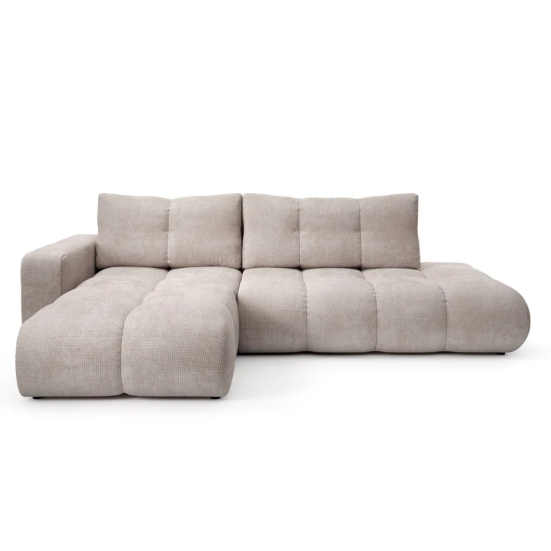 Rozkládací sedačka s úložným prostorem TRURO 1 - latte, levý roh