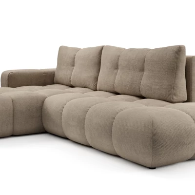 Rozkládací sedačka s úložným prostorem TRURO 1 - světlá šedá, levý roh