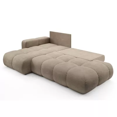 Rozkládací sedačka s úložným prostorem TRURO 1 - světlá šedá, levý roh