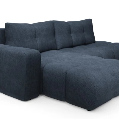 Rozkládací sedačka s úložným prostorem TRURO 1 - modrá, levý roh