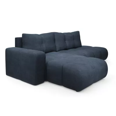 Rozkládací sedačka s úložným prostorem TRURO 1 - modrá, levý roh