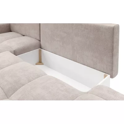 Rozkládací sedačka s úložným prostorem TRURO 1 - latte, levý roh