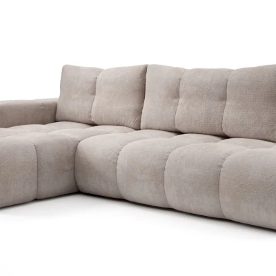 Rozkládací sedačka s úložným prostorem TRURO 1 - latte, levý roh