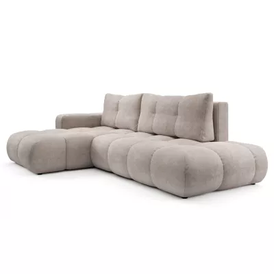 Rozkládací sedačka s úložným prostorem TRURO 1 - latte, levý roh