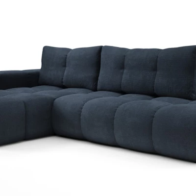 Rozkládací sedačka s úložným prostorem TRURO 1 - modrá, levý roh