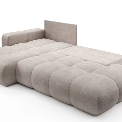 Rozkládací sedačka s úložným prostorem TRURO 1 - latte, levý roh