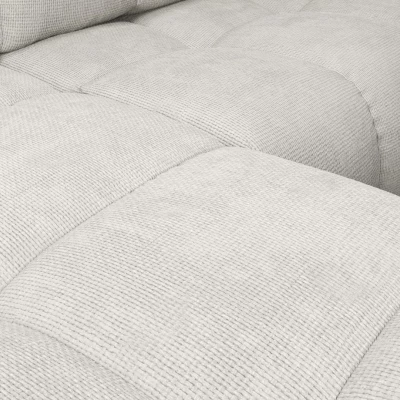 Rozkládací sedačka s úložným prostorem TRURO 1 - stříbrná, levý roh